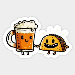 Cerveza & Taco Sticker